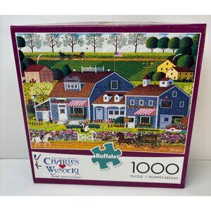 Charles Wysocki Prairie Wind Flowers 1000-Piece Puzzle Buffalo Games Complete